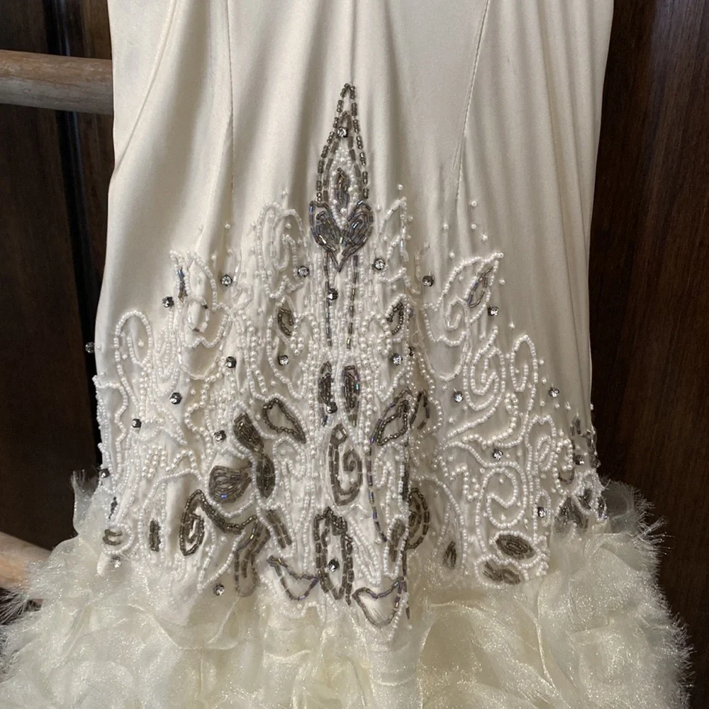 Sue Wong Silk Beaded Wedding Dress - Picture 13 of 16